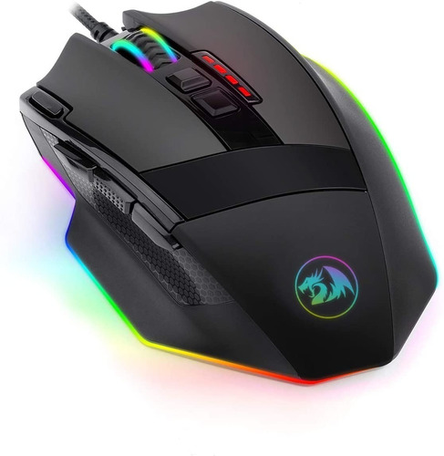 Mouse Para Jogo Com Fio Redragon Sniper M801 Rgb Preto