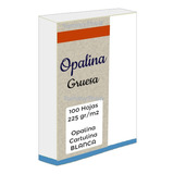 Papel Opalina Cartulina Gruesa 225g Blanca T Carta 100 Hojas