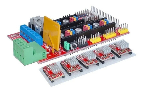 Kit Ramps P/ Arduino Mega Impresora 3d Cnc Diy Emakers