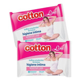 Toalhas Umedecidas Higiene Intima Com 24 Unidades Cotton