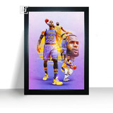 Quadro Presente Jogador Lebron James Moldura A4 32cm