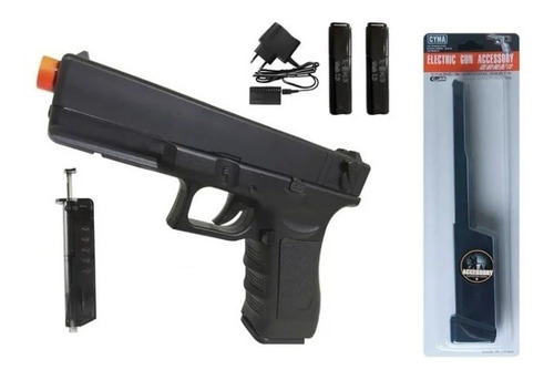 Airsoft Elétrica Glock G18 Cm030 Cyma + Pente Extendido 