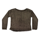 Sweater De Corderito Con Foil Metalizado - Piedrap