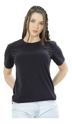 Camiseta Feminina Básica 100% Algodão Caimento Perfeito