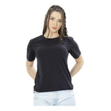 Camiseta Feminina Básica 100% Algodão Caimento Perfeito