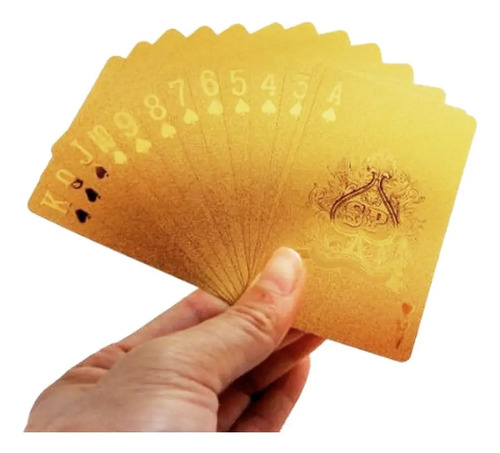 Cartas Doradas Poker Poquer Juego Naipes Oro Blackjack Azar