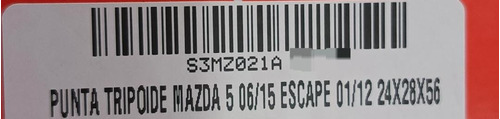 Punta De Tripoide Mazda 5 06/15 Escape 01/12 24x28x56 Foto 5