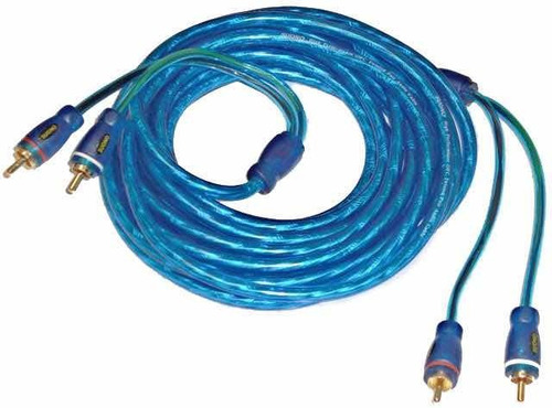 Cable Rca De 5.3 Metros 100% Cobre Enchapado En Oro De 24 K