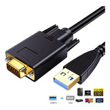 Adaptador Cable Usb 3.0 A Vga 1080p 60hz 1.8m