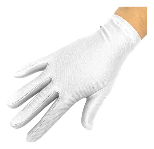 Guantes De Tela Cortos Lisos 21 Cm