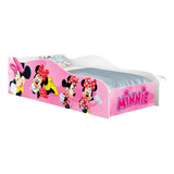 Mini Cama C/ Proteção Lateral Minnie Rosa Brink, Infantil