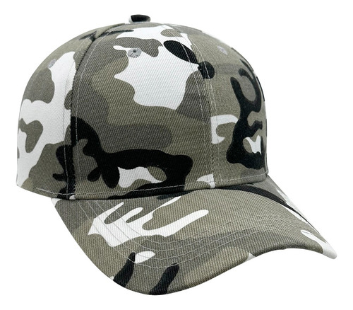 Gorra Baseball Alta Camuflada Clásica, B&n Y Digital Premium