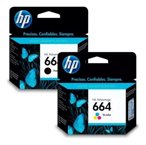 Combo Cartuchos Hp 664 Negro + Color Original 2135 3635 4535