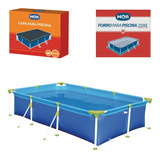 Kit Piscina Premium 2500 Litros + Capa + Forro - Mor