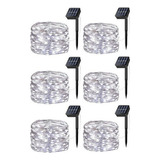 De Luces Solares Para Decoración Navideña 6 Pieza 20m [u]