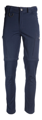 Pantalon Desmontable Azul Cordura Anti Desgarro Cargo