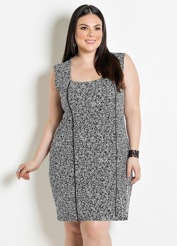 Vestido Midi Sem Manga Fresco, Plus Size Gg/g2/g3 Promoção 