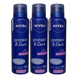 Pack X3 Nivea Desodorante Woman Protect & Care 48h