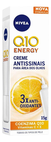 Creme Nivea Para Área Dos Olhos Q10 Energy Vitamina C 15g