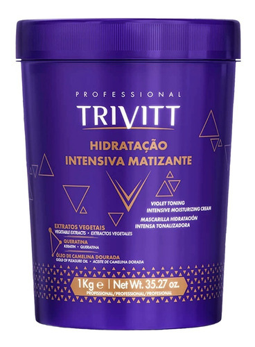  Hidratação Intensiva Matizante Cabelos Loiros Trivitt 