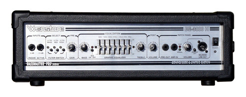 Amplificador Bajo Wenstone Be3000 Cabezal 300 W Eq 7 Bandas 
