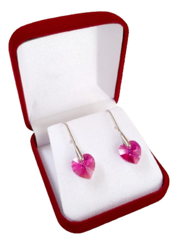 Aros De Corazón Swarovski Regalo Para Mujer