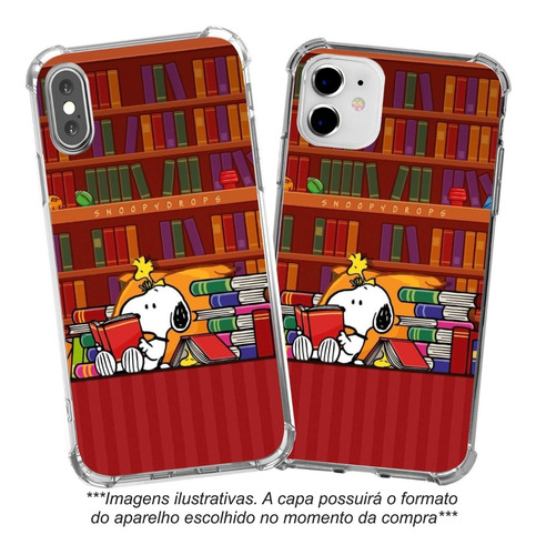 Capinha Capa Case Snoopy Book Snp12 Diversos Aparelhos