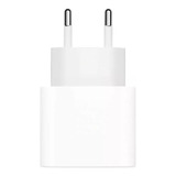 Cargador Power Adapter Usb Tipo C 20w Para iPhone Y Android Color Blanco