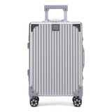 Valija Carry On Cabina De Aluminio T-onebag Candato Tsa 4 Ruedas 360 Grados Color Plateado