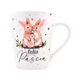 Pascoa Feliz Presente Caneca Porcelana 290ml Coelho