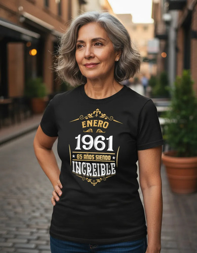 Playera Dama Enero Siendo Increible Env