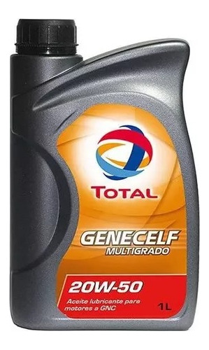 Aceite Total Motor Genecelf 20w50 Multigrado 1 Litro