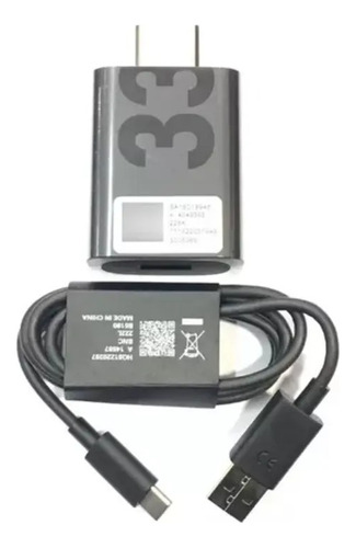 Cargador Motorola Turbopower 33w + Cable Usb Tipo C Original