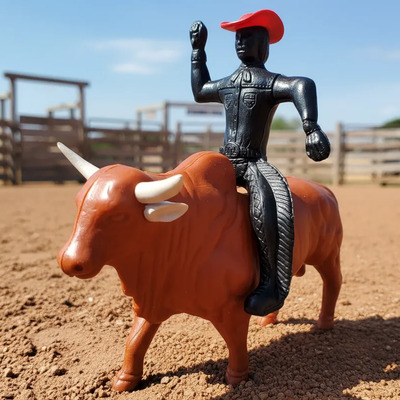 Toro De Juguete Con Jinete Para Niños | Envío gratis
