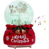 Caja De Música Navideña - Bolas De Cristal De Papá Noel