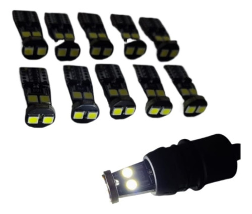 Focos Led Pellizco T10 Canbus Sin Error 12v Kit 10pcs