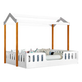 Cama Com Colchão Montessoriana Casal Infantil Ágatha