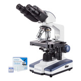 Microscopio Blanco Compuesto Con Etapa 3d Amscope