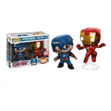 Funko Pop 2 Pack Captain America Vs Iron Man Marvel Collecto