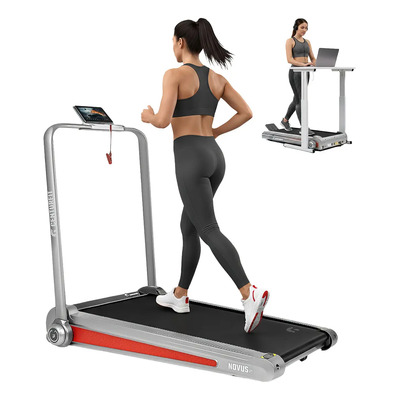 Caminadora Electrica Walking pad Centurfit 1.5 HP 1-8 KM\u002FH Control Remoto Inclinación Manual 3 Niveles Pantalla Digital Plegable Equipo de Ejercicio Compacto para Casa Hogar Color Plata | Meses sin interés