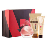 Presente Dia Das Maes Kit De Perfume Avon Far Away Original Rosa + Loção Corporal + Esfoliante + Caixa Lindo Completo Corpo Feminino Mulher