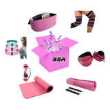 Caja Rosa Ssr Sport 6 Productos Gym Crossfit  Pesas