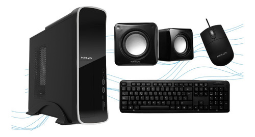 Gabinete Kit Kelyx Slim Lc-727 Con Fuente 500w Kit Tec Mouse