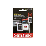 Memoria Micro Sd Sandisk Extreme 64gb Go Pro 4k Hero 5 6 7