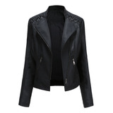 Chaqueta De Cuero Para Mujer, Chaquetas De Moto Retro, Ropa