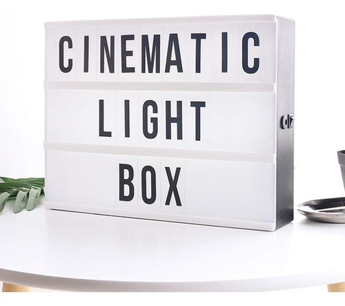 Letrero Led Light Box Letras Caja Luminosa Tablero Cine