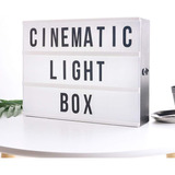 Letrero Led Light Box Letras Caja Luminosa Tablero Cine