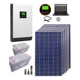 Kit Solar 6720wh X Dia Inversor 3kw / 6kw 220v Casa Campo F4
