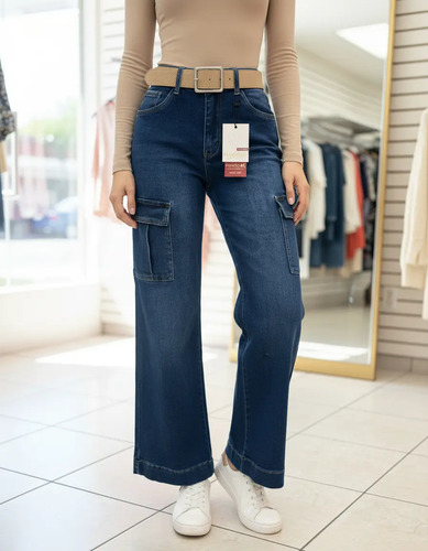 Jeans De Dama Punto K Tipo Cargo | Meses sin interés