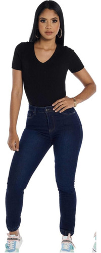 Most Wanted Jeans Dama Mom Bota Estrecha Diseño Colombiano